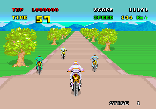 Enduro Racer (YM2151, FD1089B 317-0013A) Screenshot 1